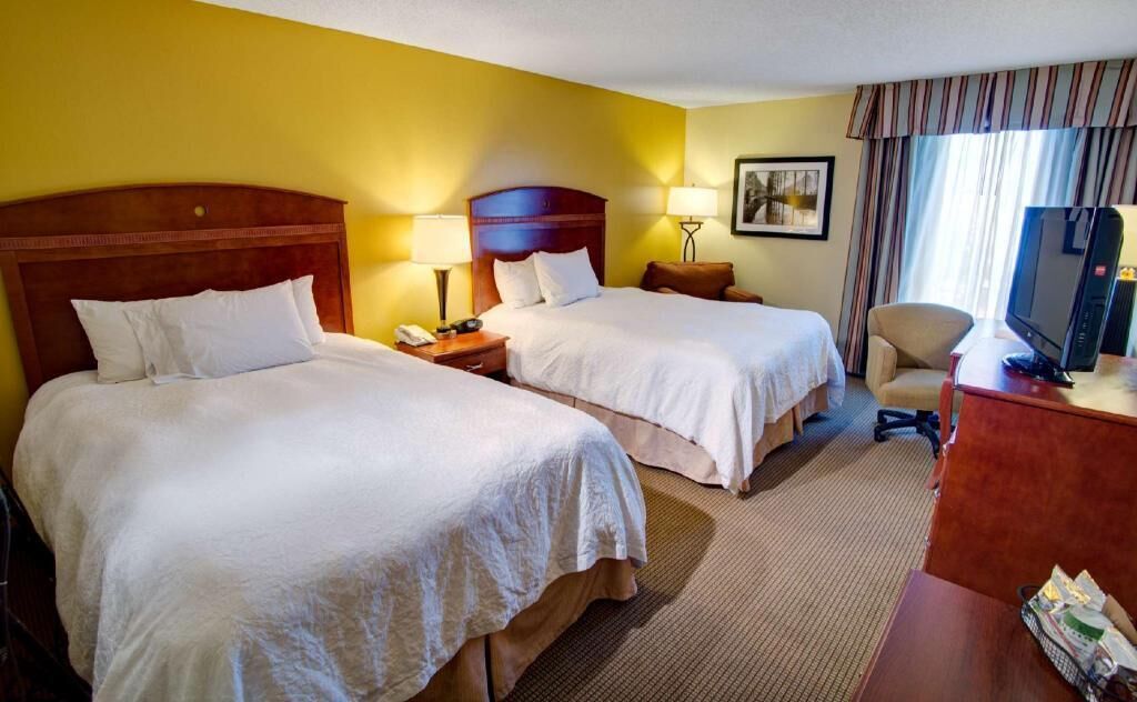 Premium bedding, pillowtop beds, blackout drapes, iron/ironing board