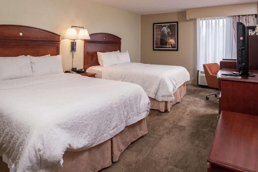 Premium bedding, pillowtop beds, blackout drapes, iron/ironing board