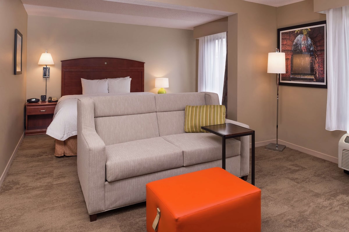 Deluxe, One King Bed, Non-Smoking | Living area