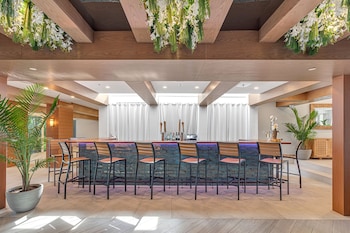 Lobby lounge at Sands Harbor Resort and Marina