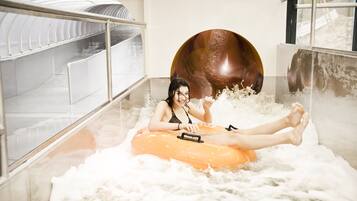 Sauna, steam room, body treatments, hot stone massages, sports massages