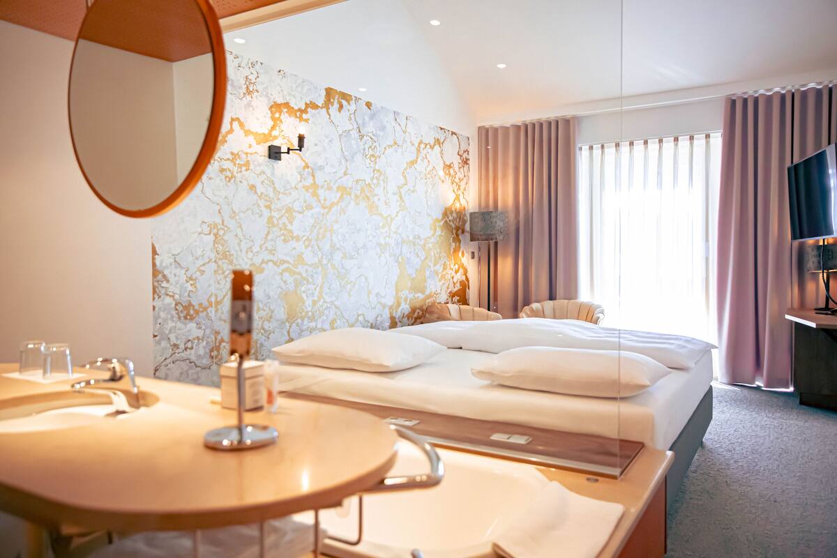 Junior Double Room, Non Smoking, Terrace | Premium bedding, in-room safe, desk, soundproofing
