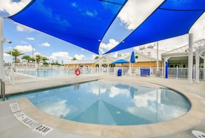Relax by the pool surrounded by a secure fence and enjoy the scenic views.