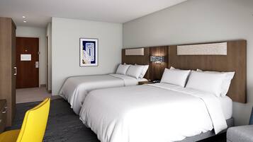 Quarto standard, 2 camas Queen | 1 quarto, roupas de cama premium, escrivaninha, cortinas blackout