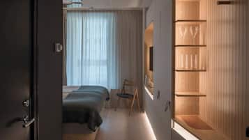 Ropa de cama hipoalergénica y minibar