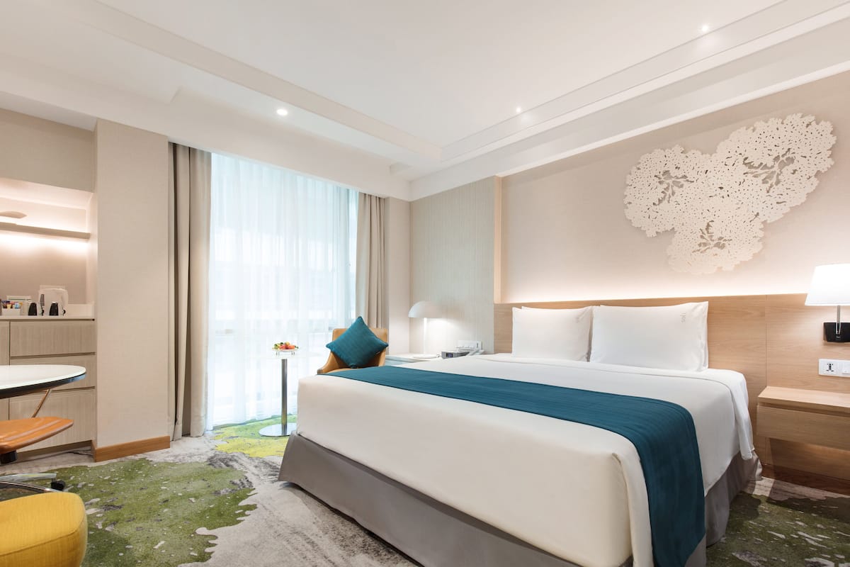 1 bilik tidur, peralatan tempat tidur premium, item bar mini percuma