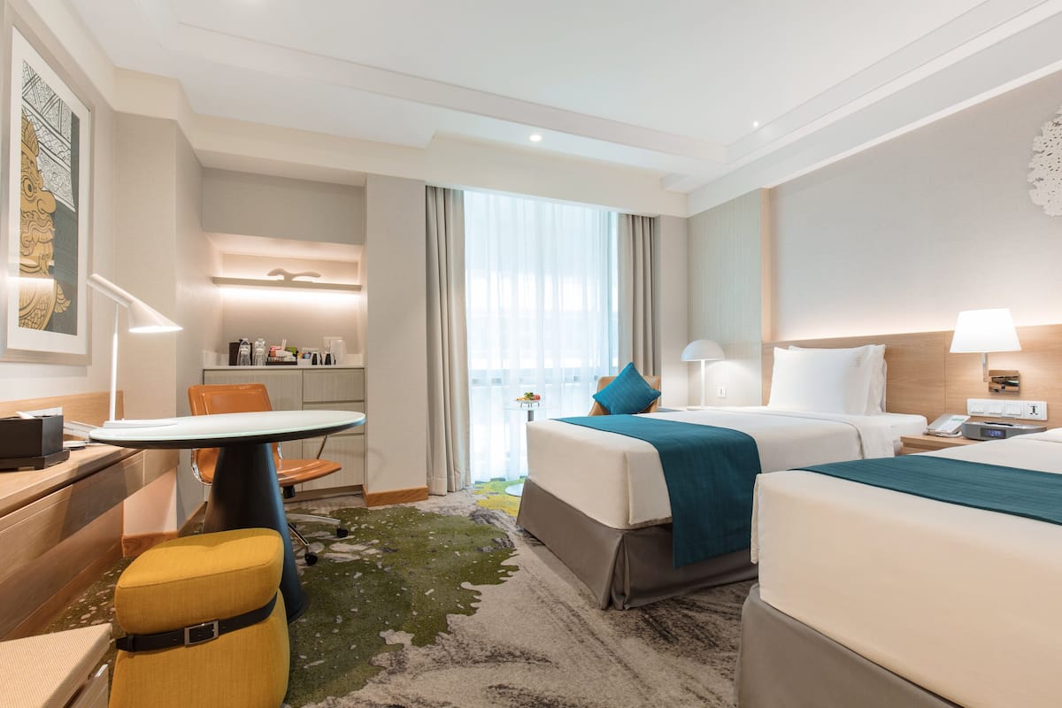 1 bilik tidur, peralatan tempat tidur premium, item bar mini percuma