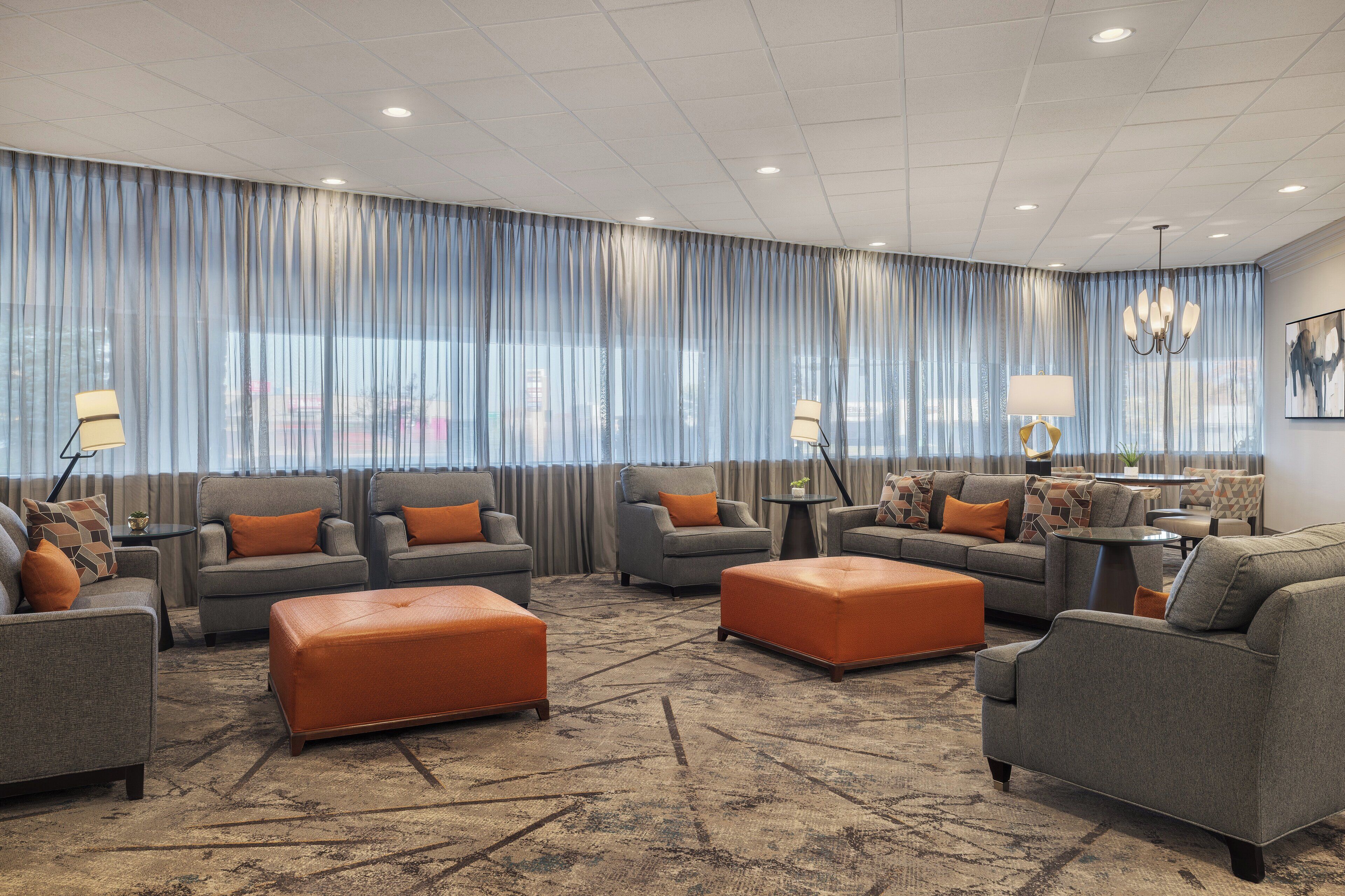 Sala de estar en el lobby