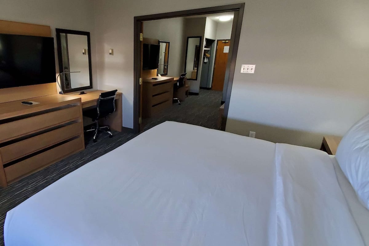 Suite, 1 King Bed, Non Smoking | Down comforters, pillowtop beds, desk, laptop workspace