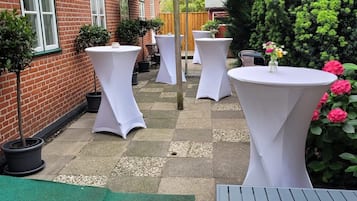 Outdoor banquet area