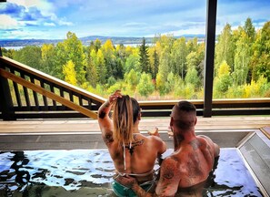 Sauna, hot tub, steam room, hot springs/mineral springs, body treatments