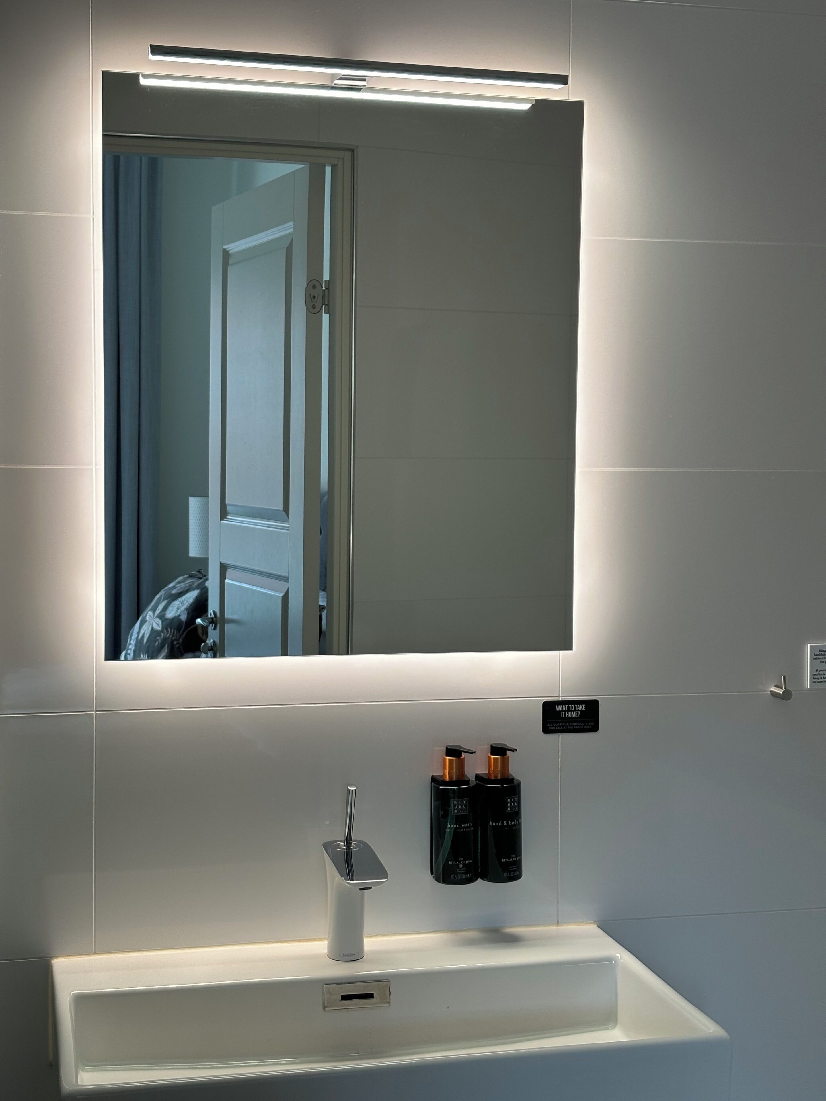 deluxe room, 1 queen bed with sofa bed, non smoking | bathroom | hair dryer, towels