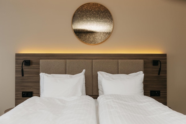 1 habitación, caja de seguridad en la habitación y cortinas blackout