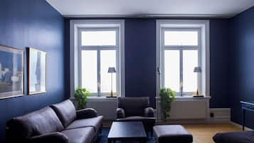 1 bedroom, desk, blackout drapes, iron/ironing board