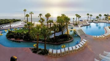 2 indoor pools, 2 outdoor pools, pool umbrellas, sun loungers