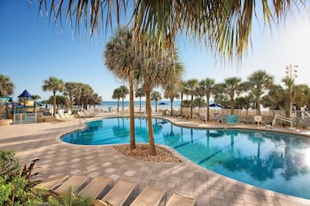 2 indoor pools, 2 outdoor pools, pool umbrellas, sun loungers at Ocean Walk Resort