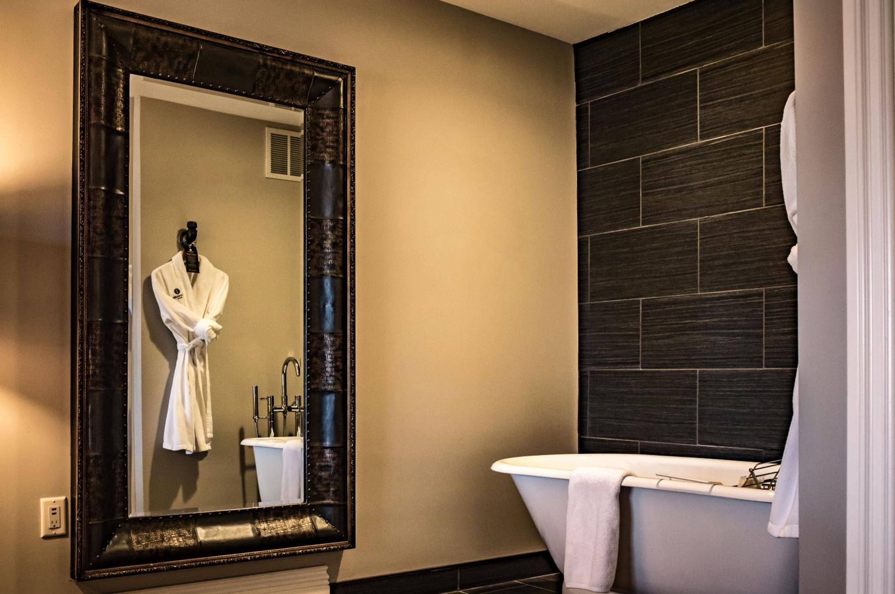 shower, designer toiletries, hair dryer, bathrobes