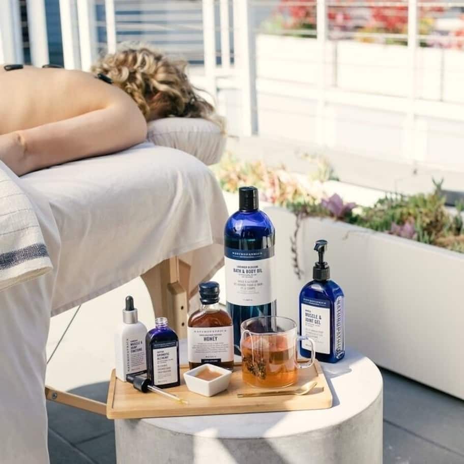 Steam room, aromatherapy, hot stone massages, deep-tissue massages