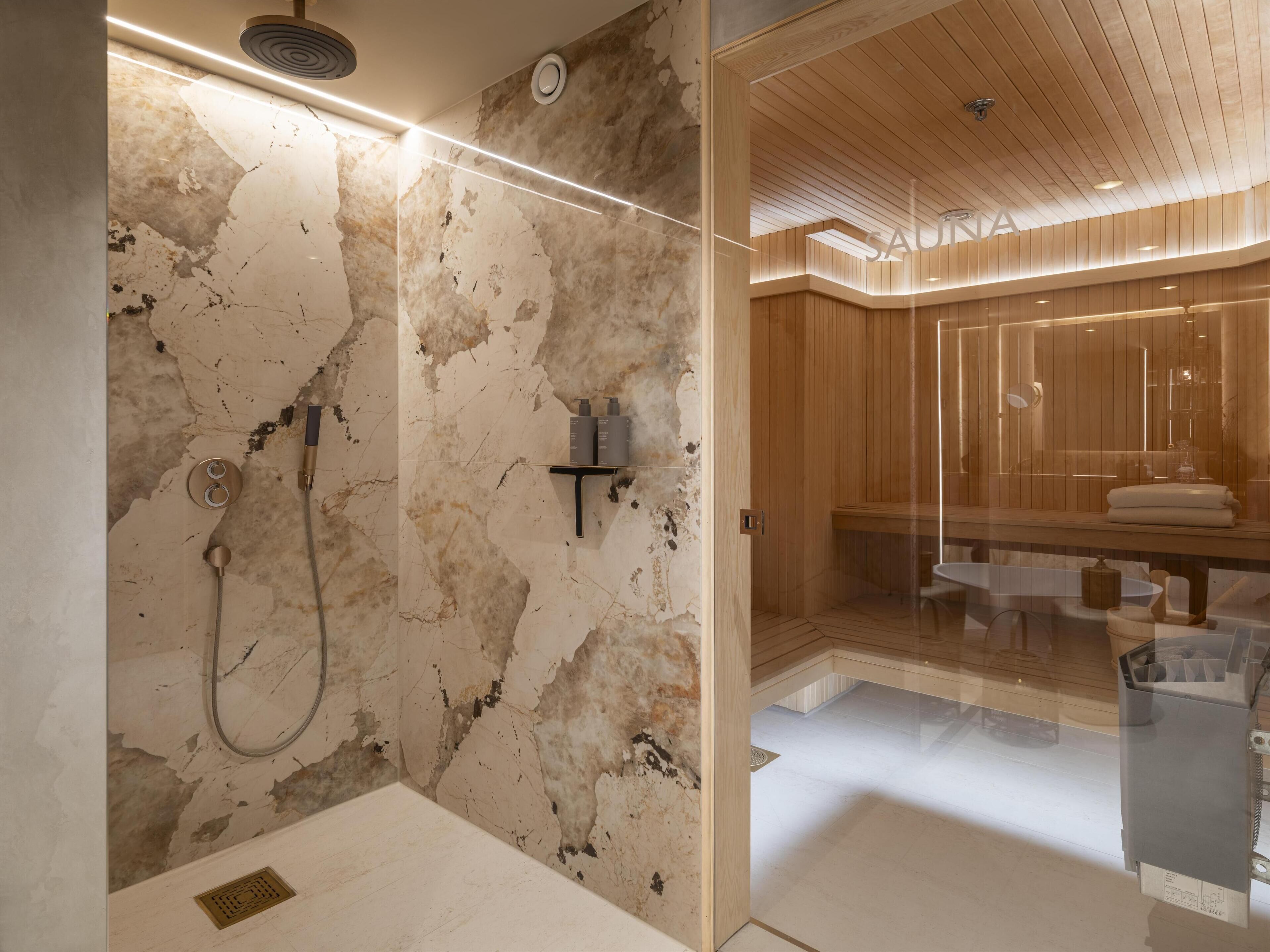 free toiletries, hair dryer, towels