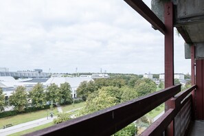 Vue sur la ville depuis l’hébergement