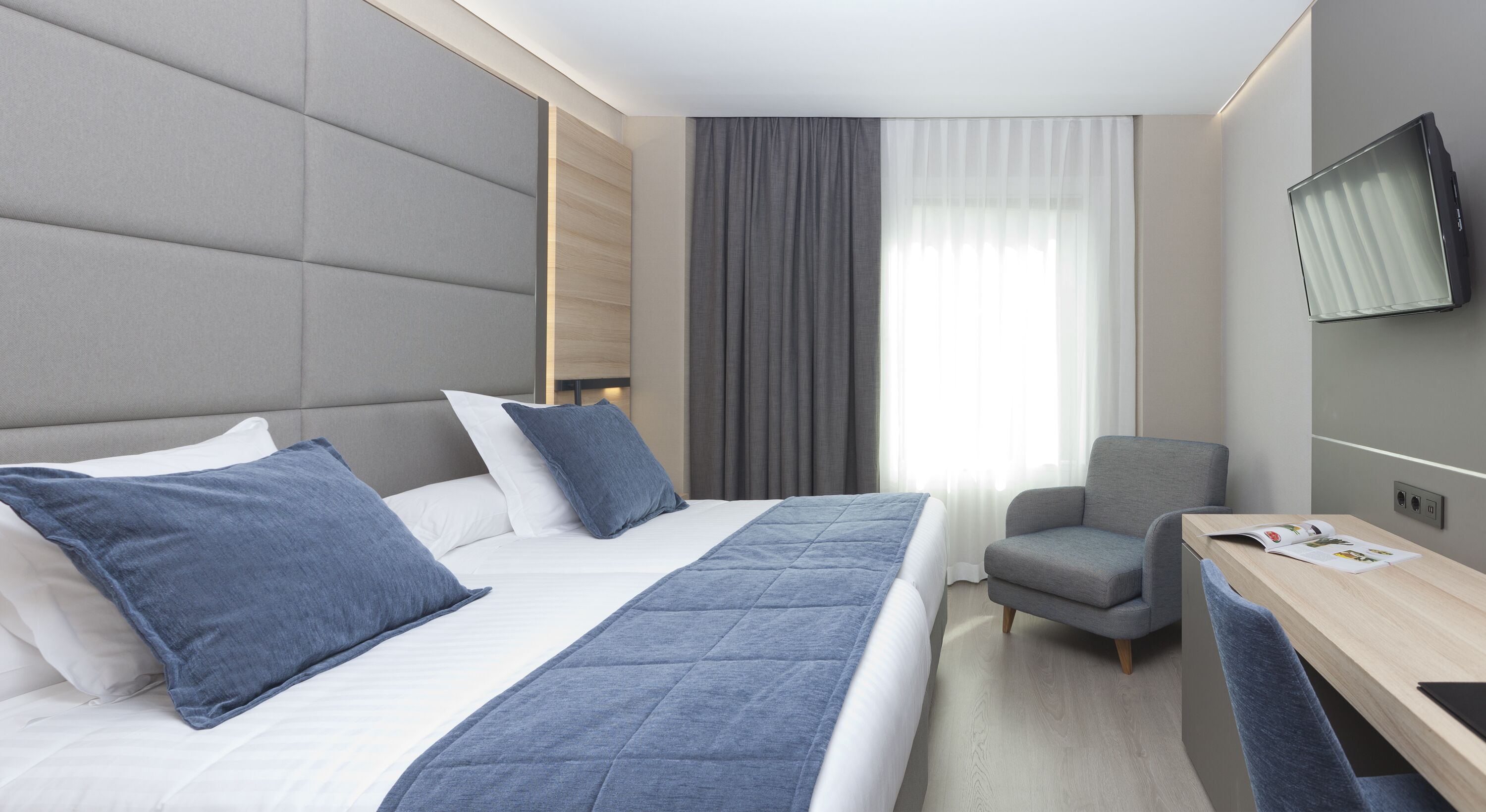 In-room safe, desk, blackout curtains, soundproofing
