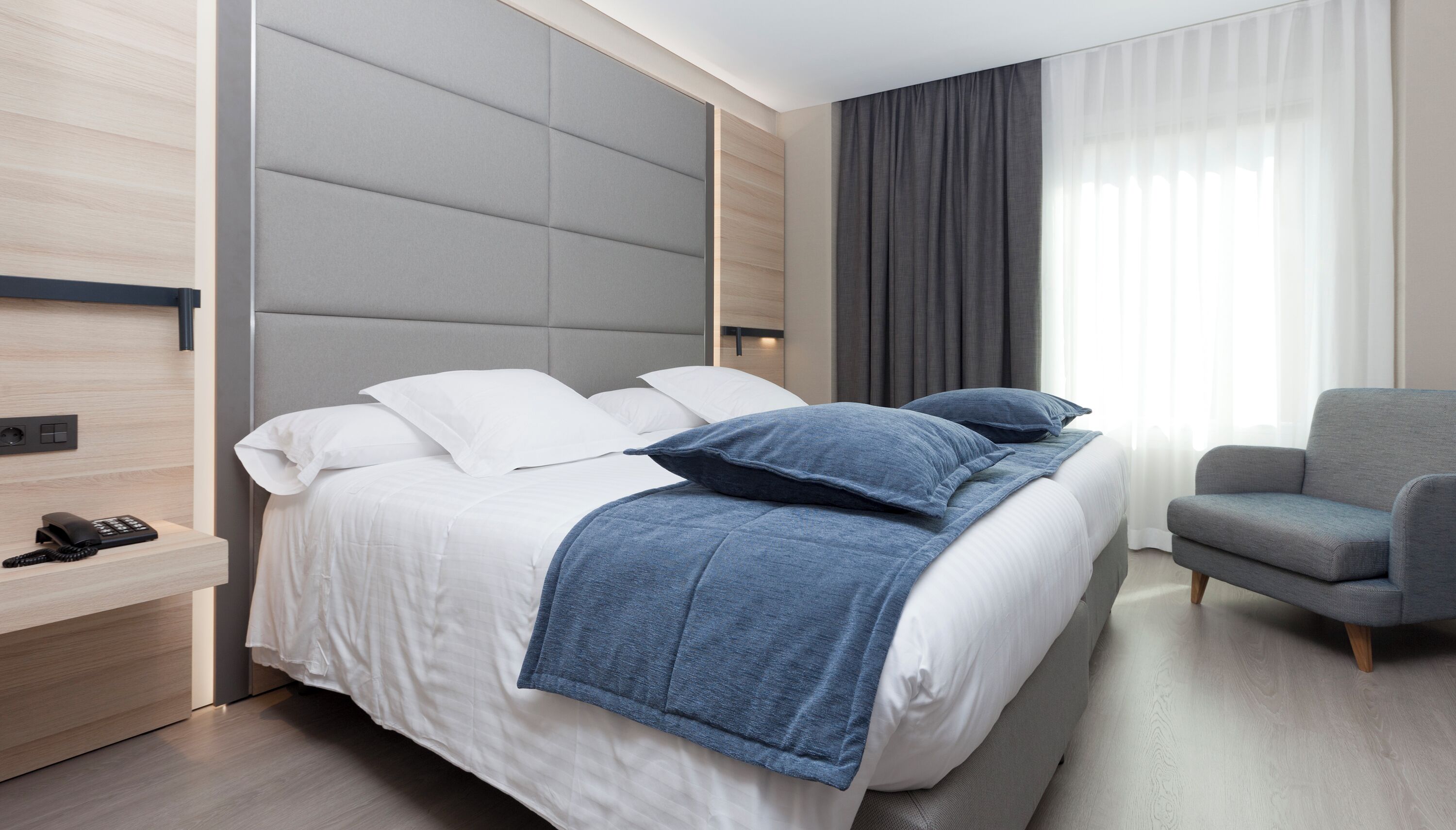 In-room safe, desk, blackout curtains, soundproofing