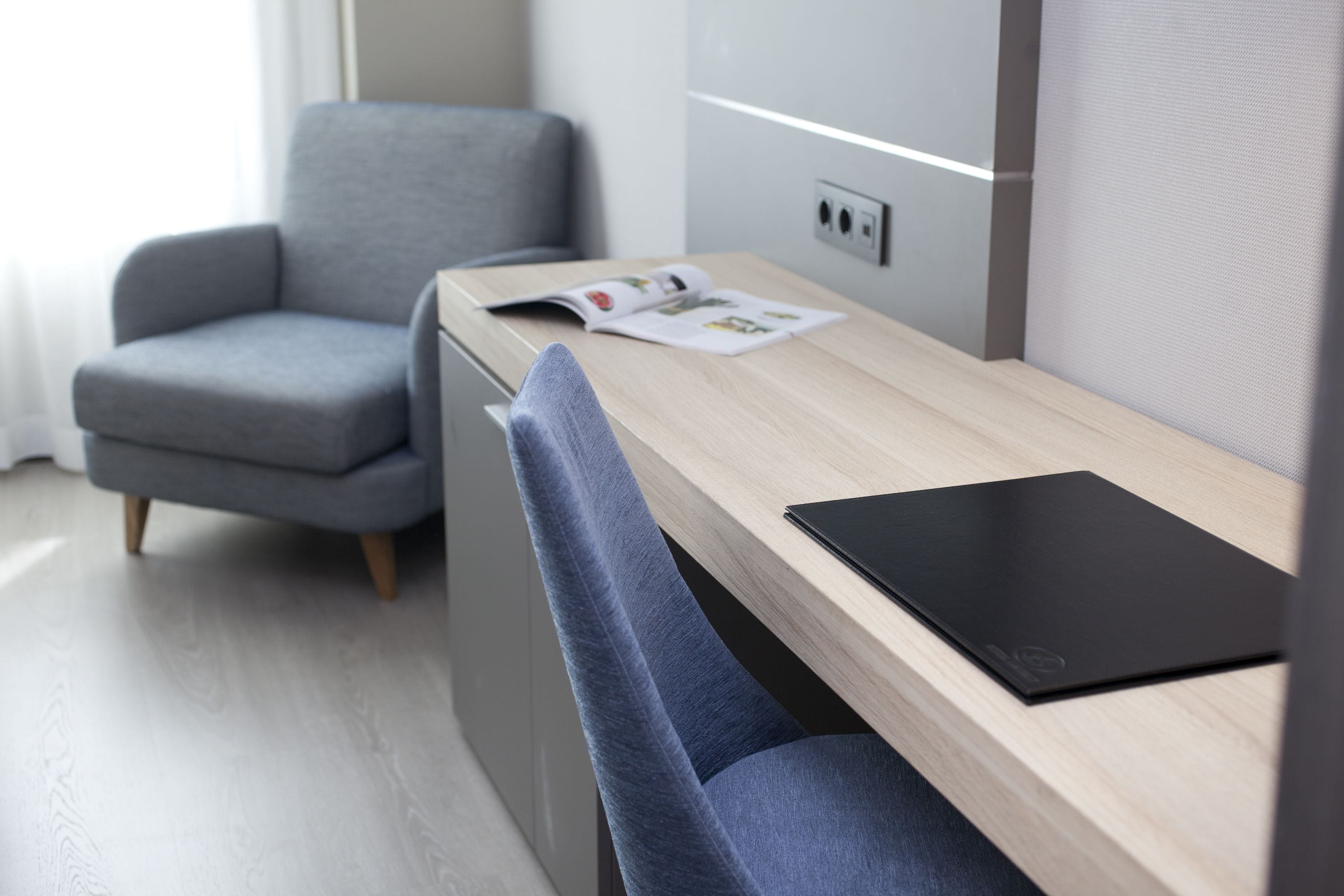 in-room safe, desk, blackout curtains, soundproofing