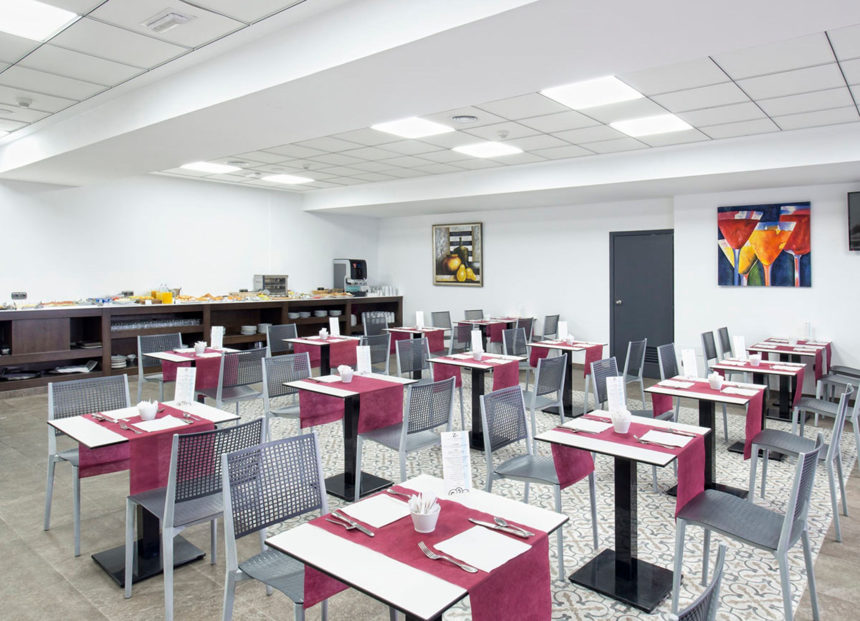 daily buffet breakfast (eur 9 per person)