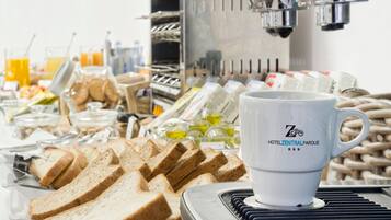 Daily buffet breakfast (EUR 9 per person)