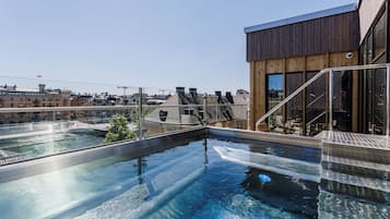 Indoor pool, outdoor pool