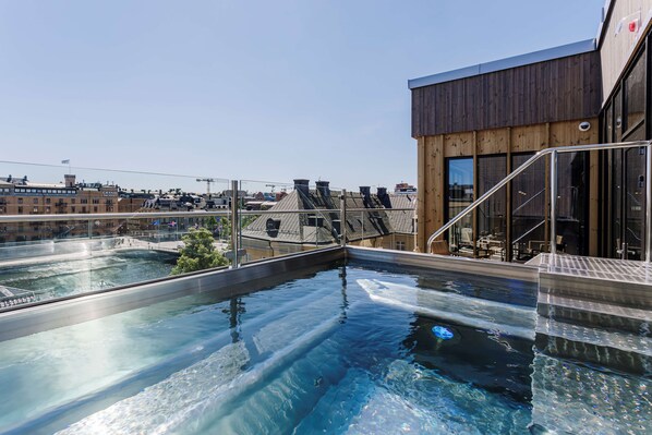 Indoor pool, outdoor pool