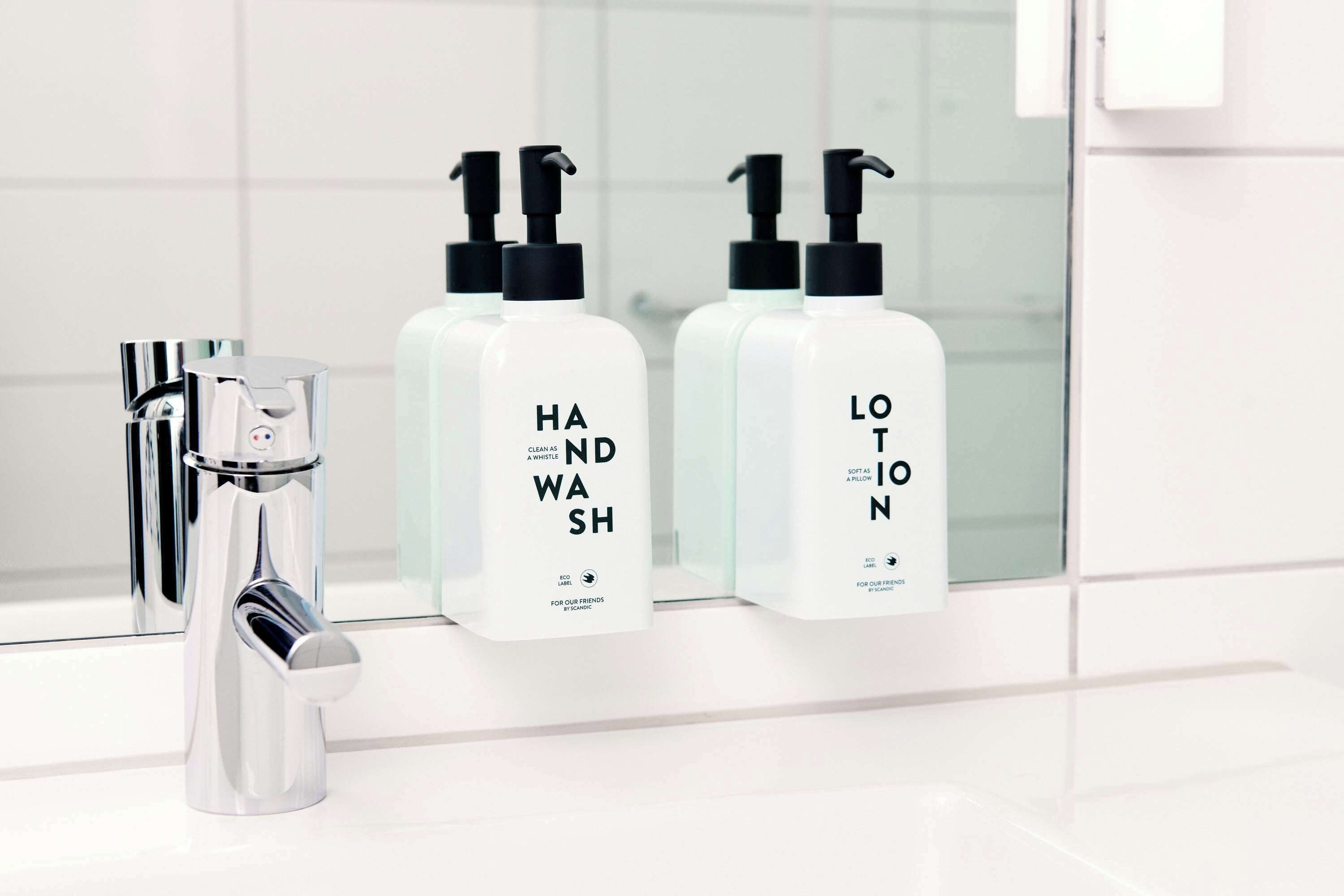 free toiletries, hair dryer, towels