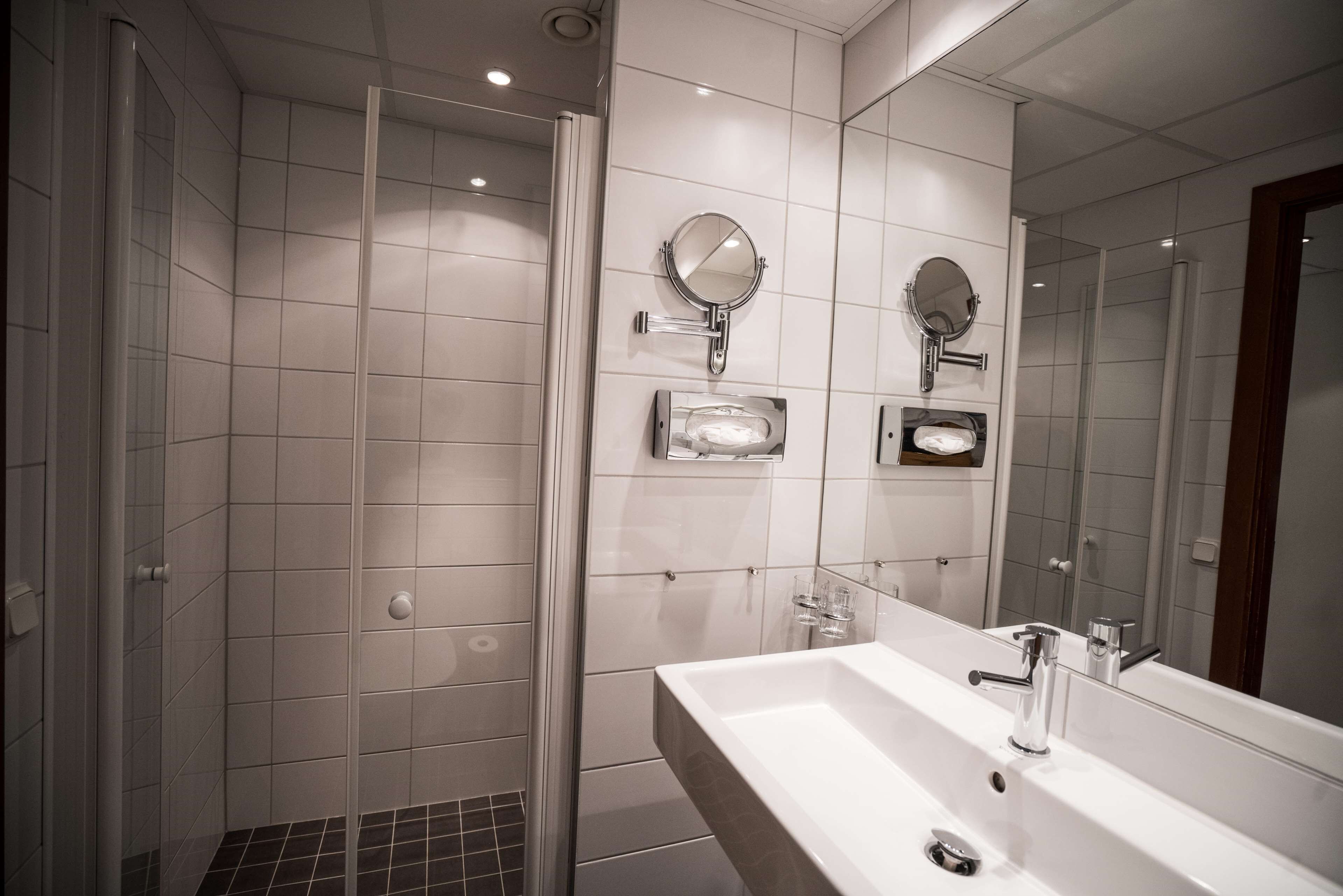 family room | bathroom | hair dryer, towels