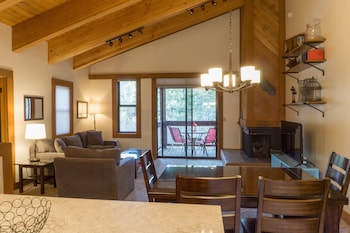 Condo, 2 Bedrooms, 2 Bathrooms (Mountain) | Living area | 30-inch TV with cable channels, DVD player at Northstar California Resort