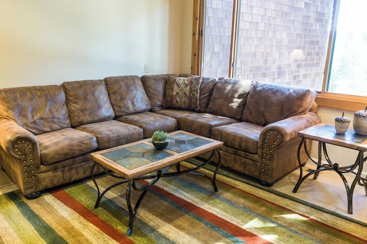 30-inch TV with cable channels, DVD player