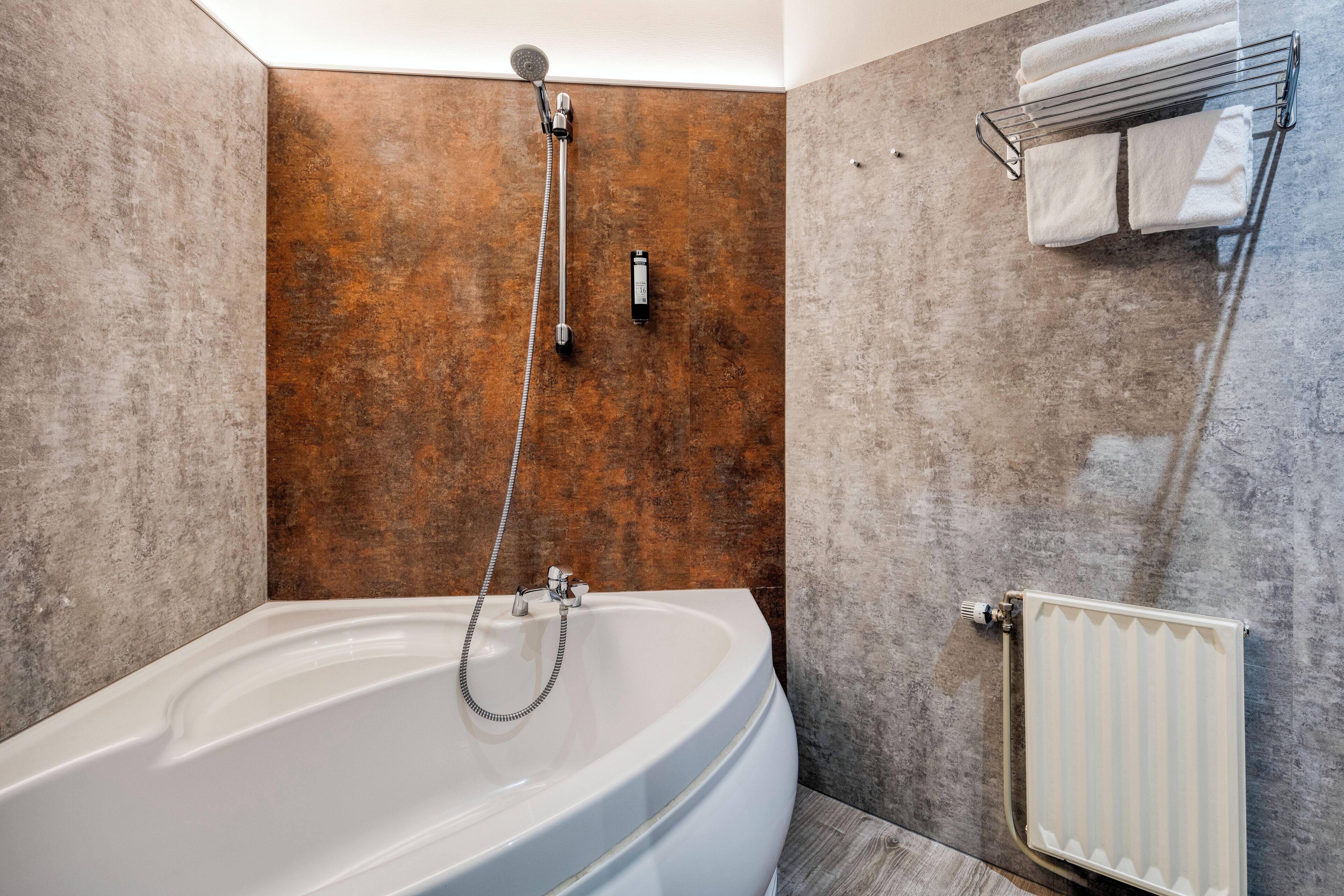 quadruple room | bathroom | hair dryer, towels