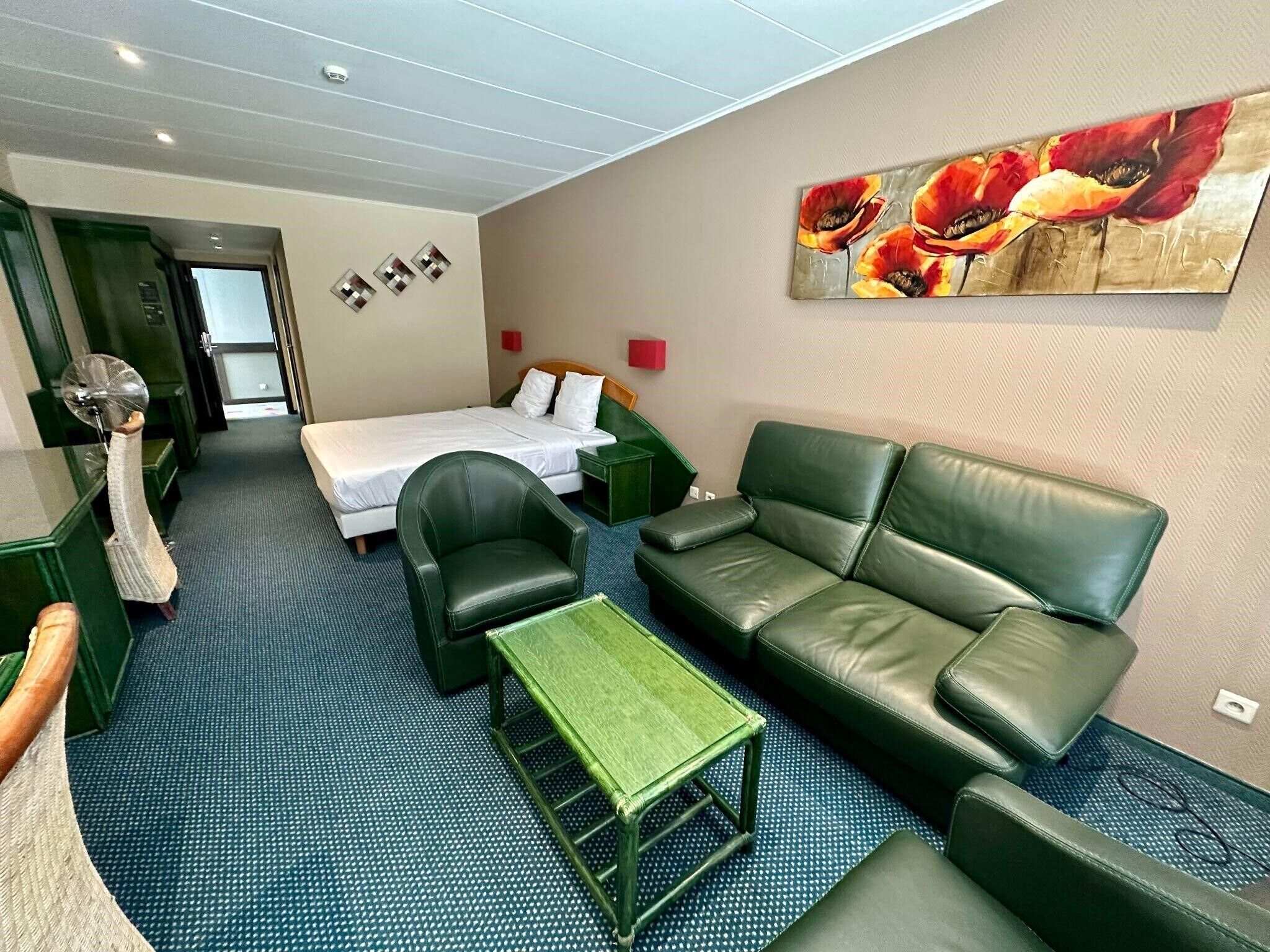 superior double room (terrace) | in-room safe, desk, blackout curtains, free wifi