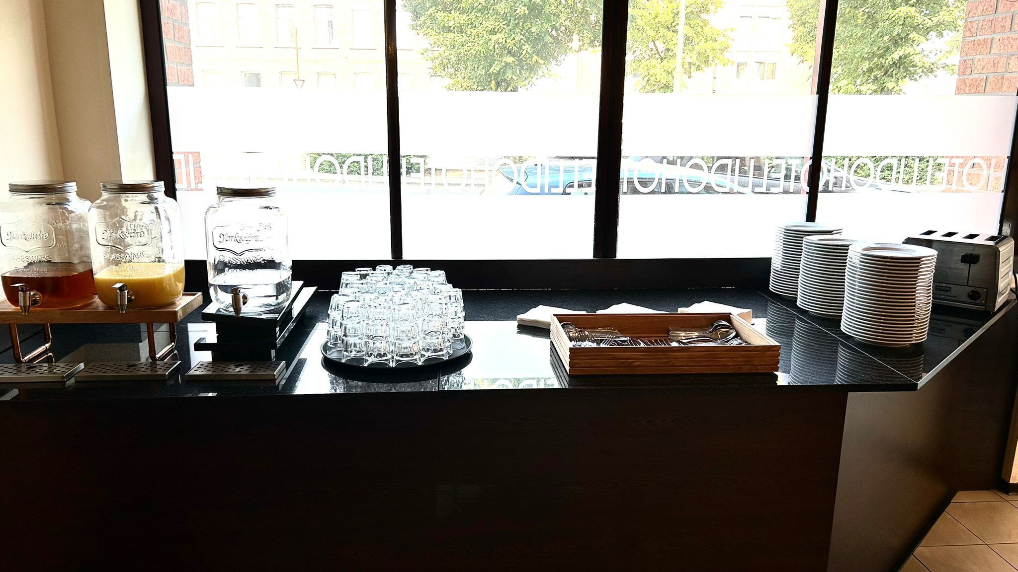 daily buffet breakfast (eur 17 per person)