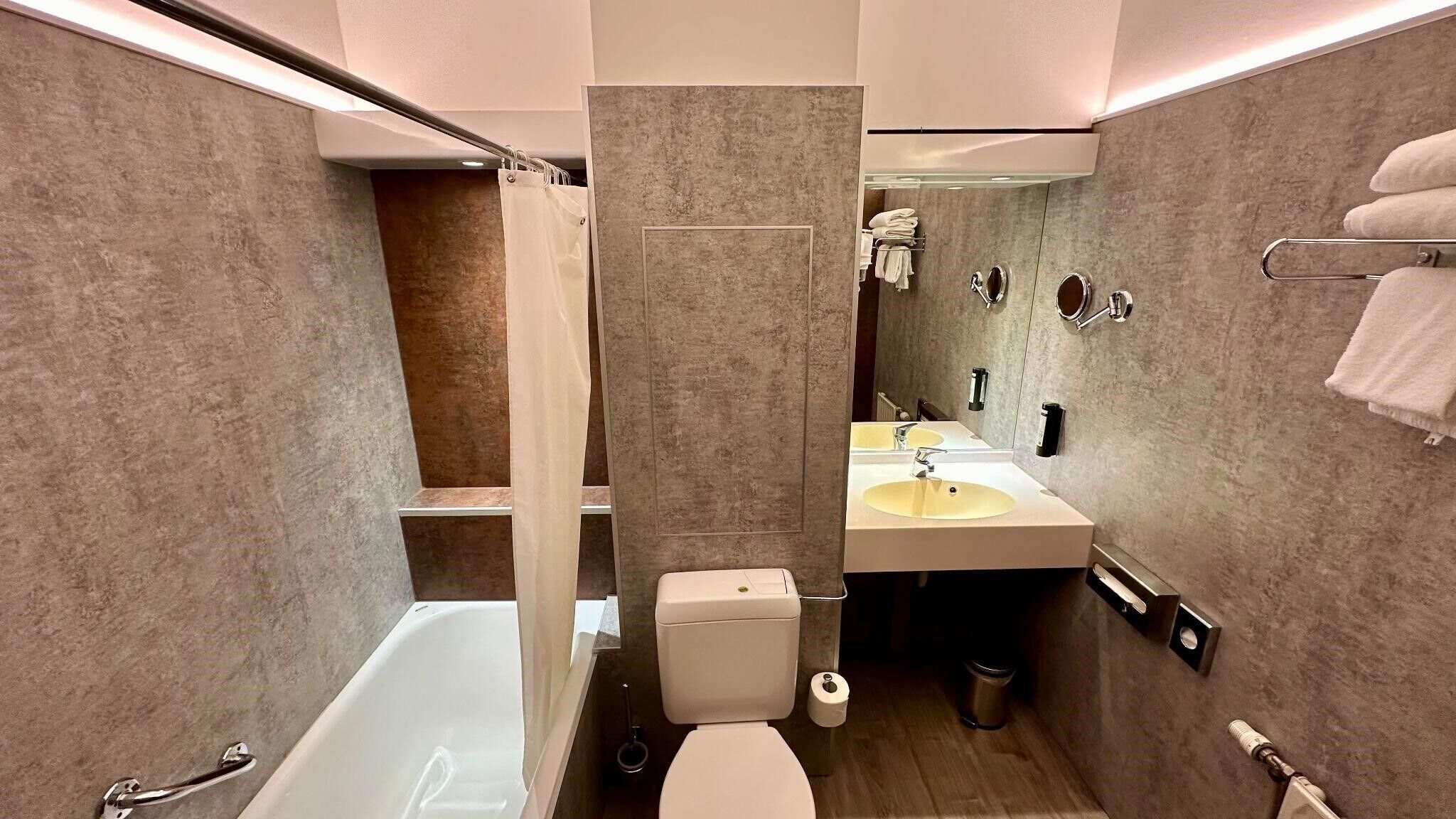 double room | bathroom | hair dryer, towels