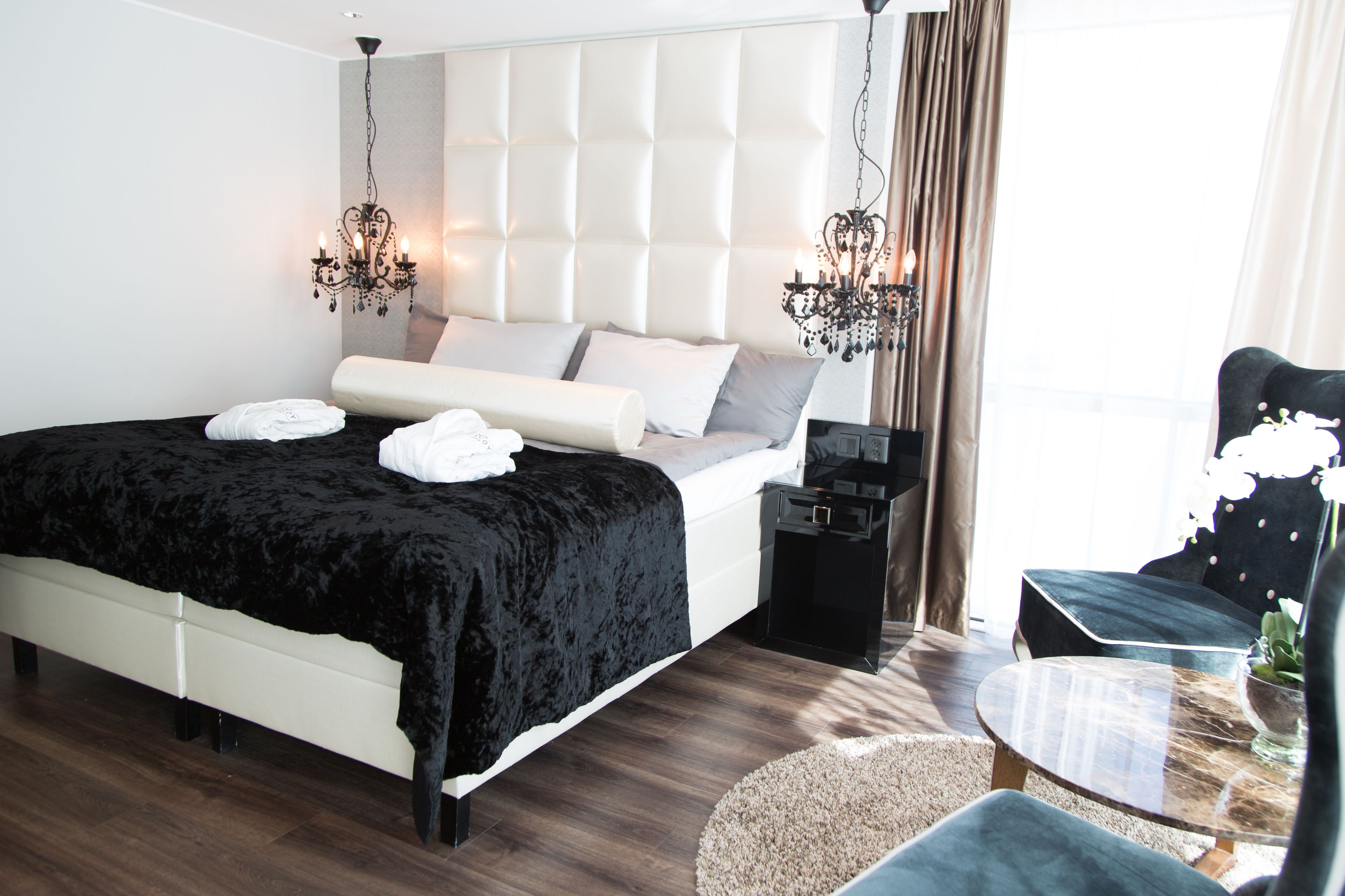 In-room safe, blackout curtains, soundproofing, iron/ironing board