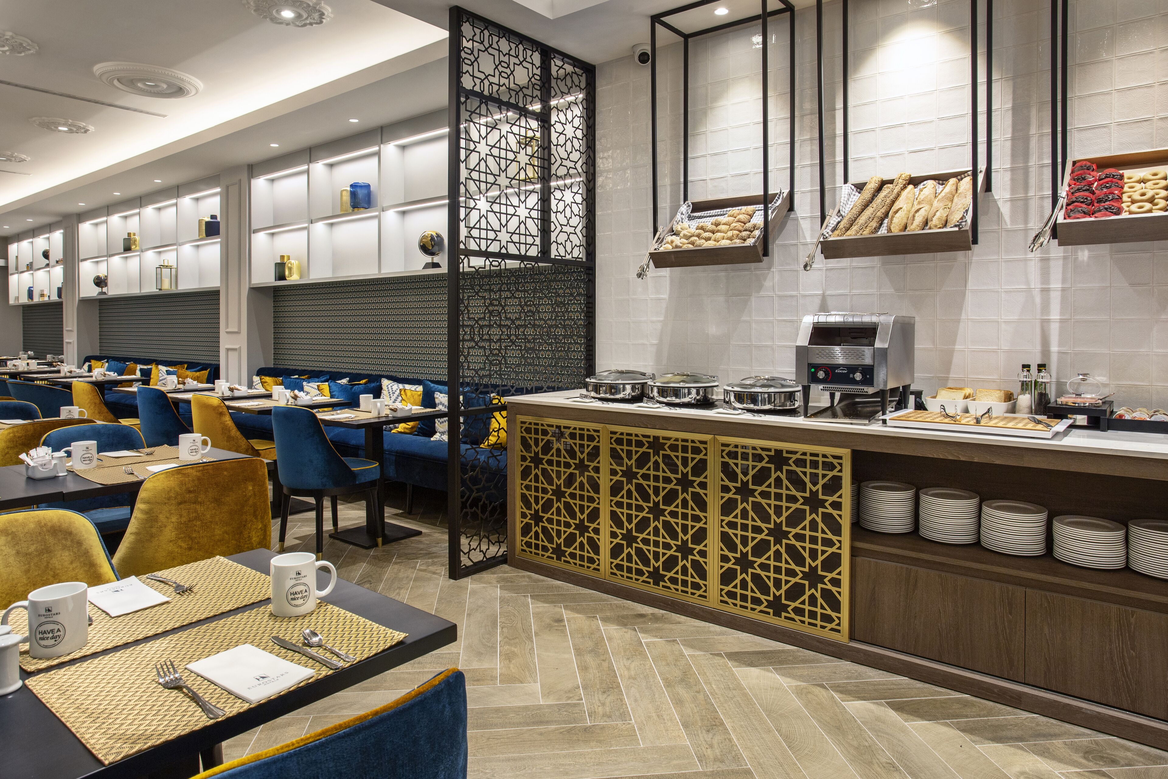 daily buffet breakfast (eur 13 per person)