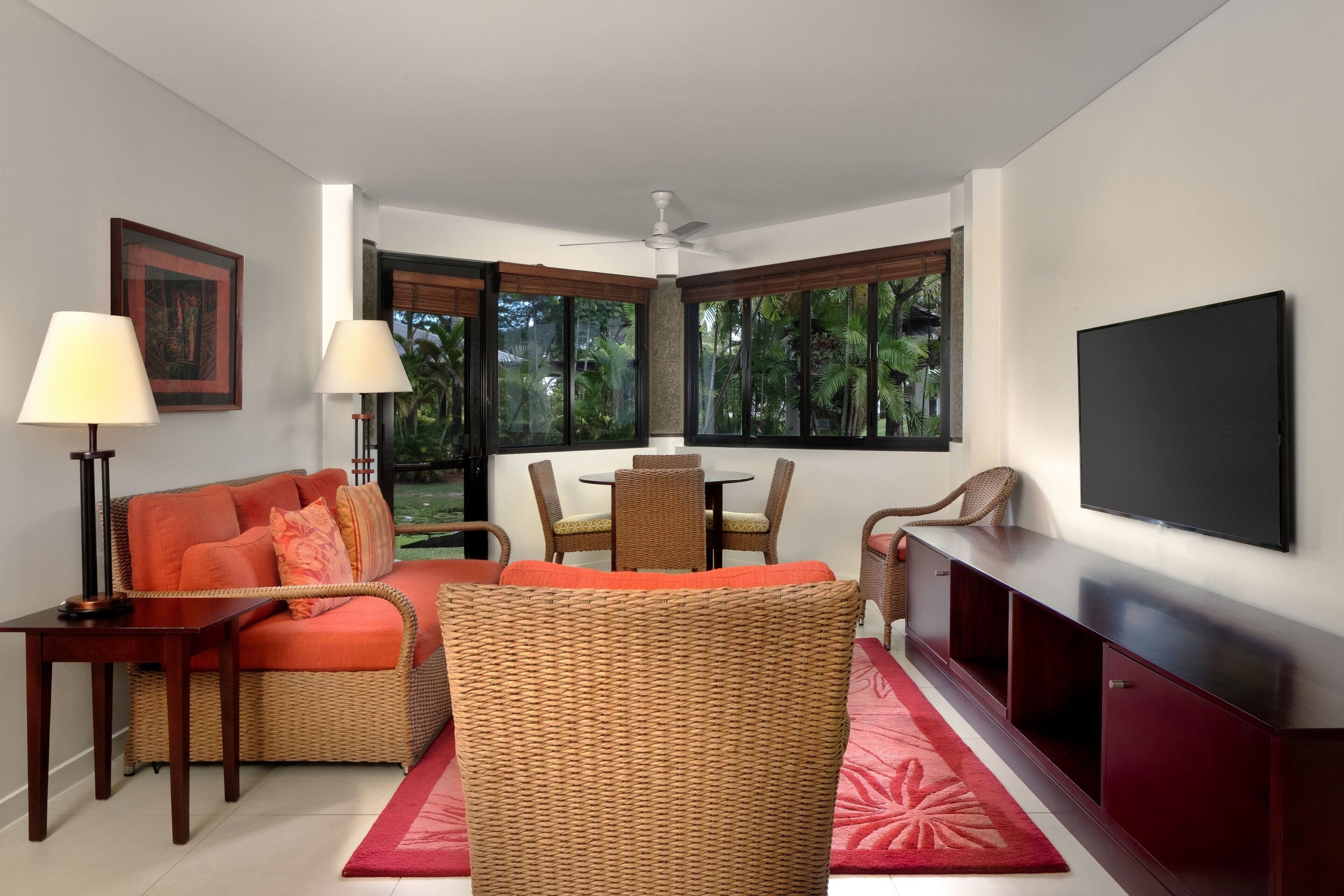 villa, 2 bedrooms, non smoking, garden view | 1 bedroom, minibar, in-room safe, desk