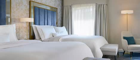 Room, 2 Double Beds, City View | Premium bedding, pillowtop beds, minibar, in-room safe