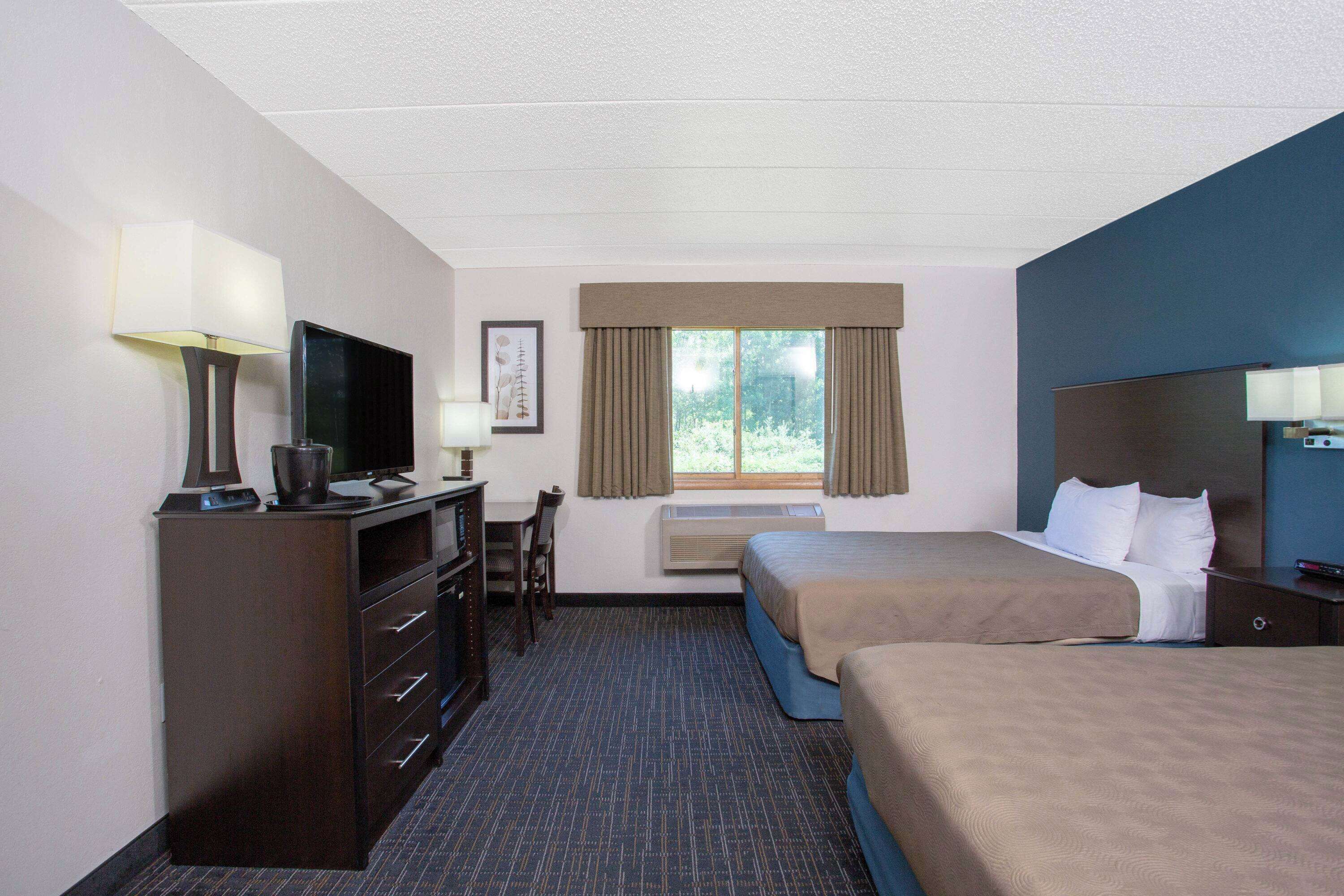 desk, blackout curtains, soundproofing, iron/ironing board