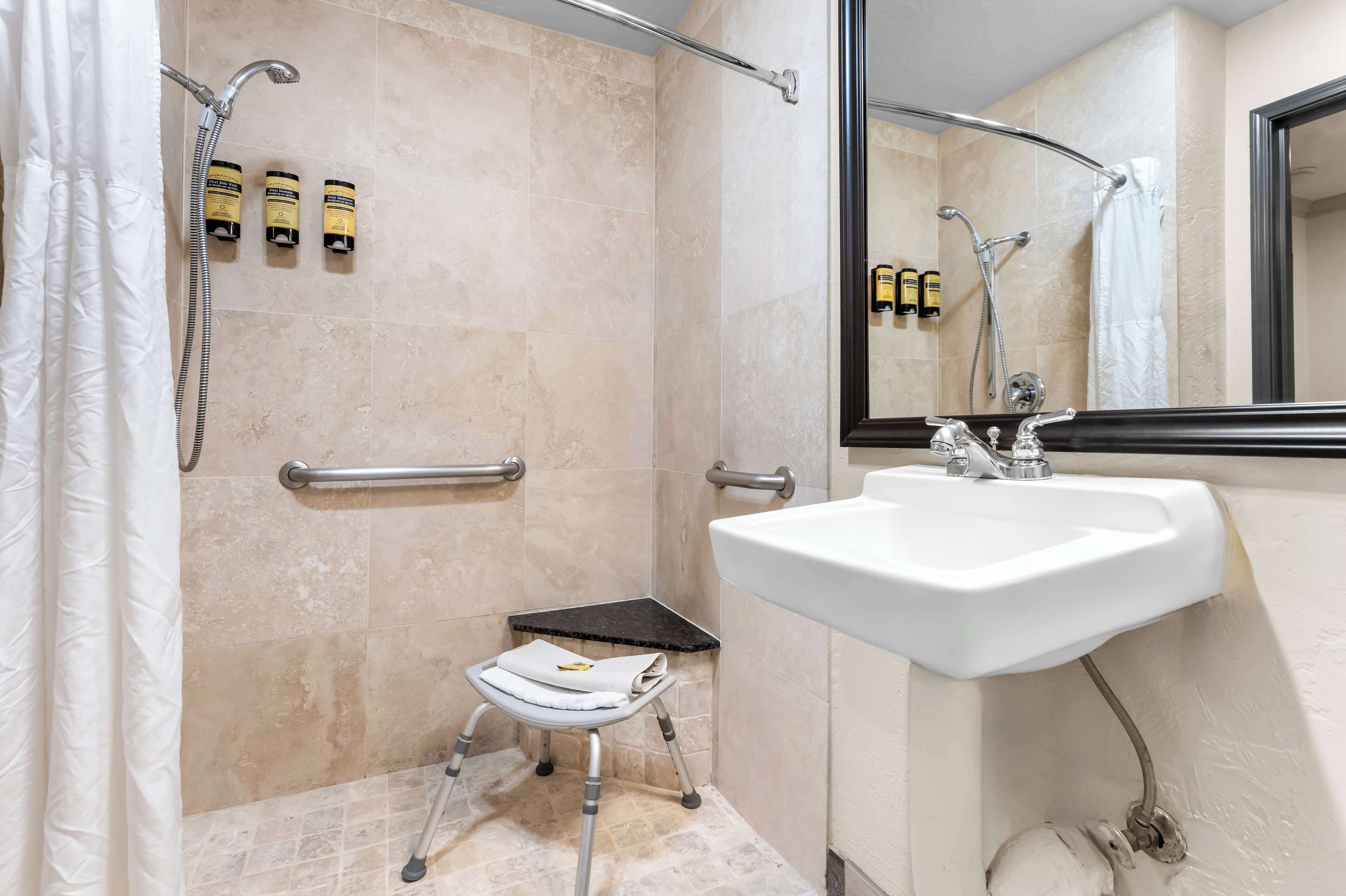 free toiletries, hair dryer, towels, soap