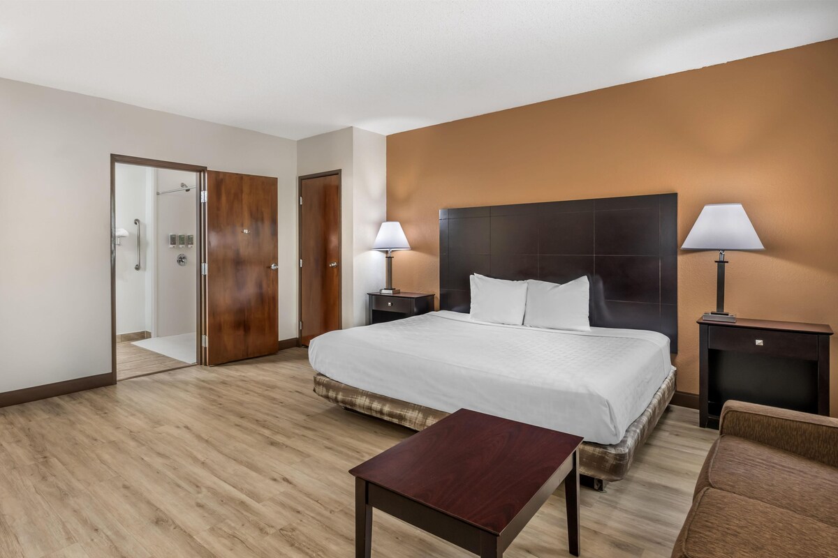 Standard Room, 1 King Bed, Accessible, Bathtub (with Sofabed) | Hypo-allergenic bedding available, in-room safe, laptop workspace