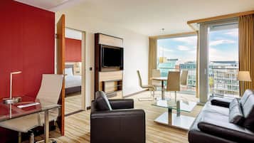 Ropa de cama de alta calidad y minibar