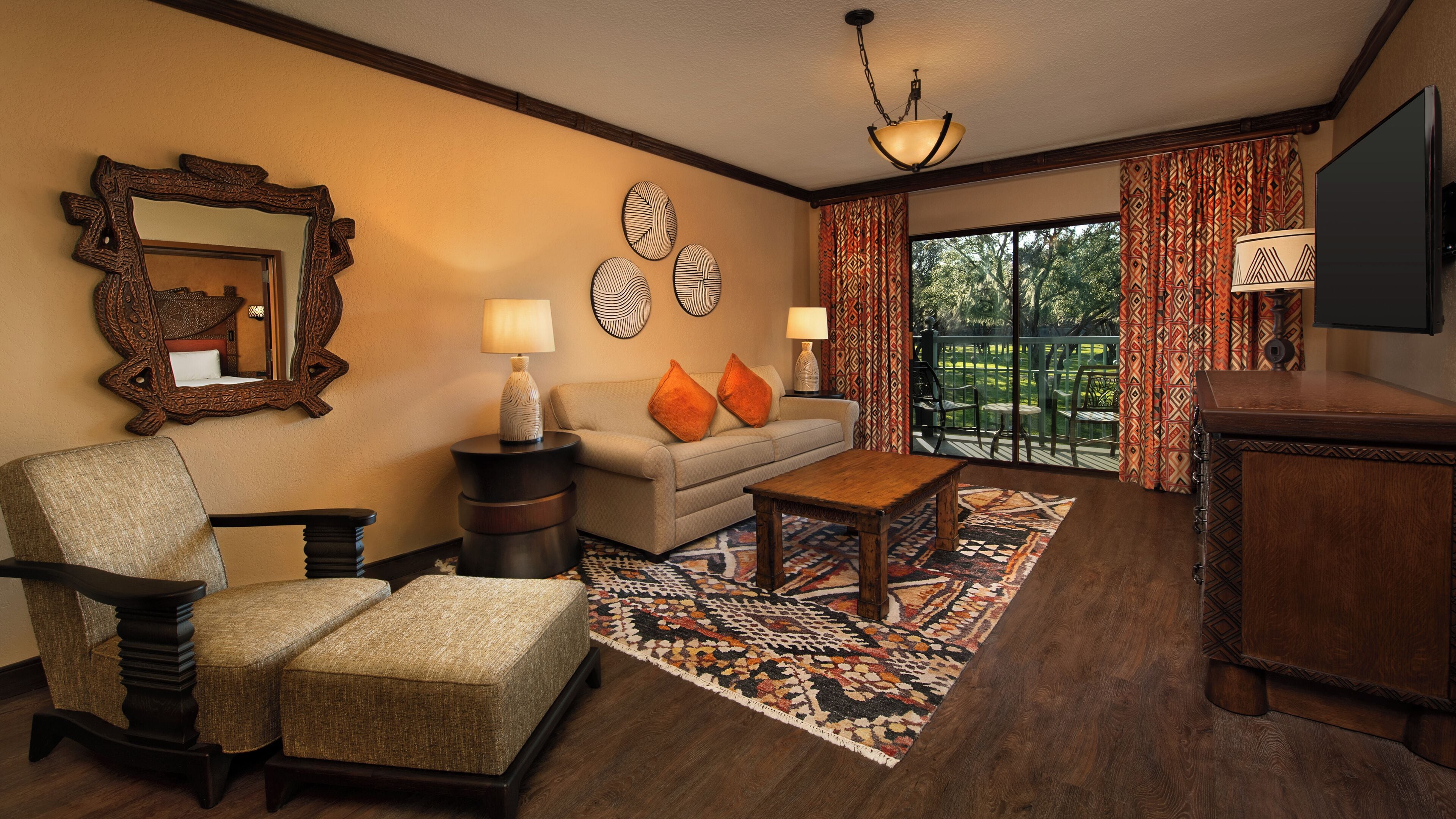 55-吋電視、有線頻道、 DVD 播放機