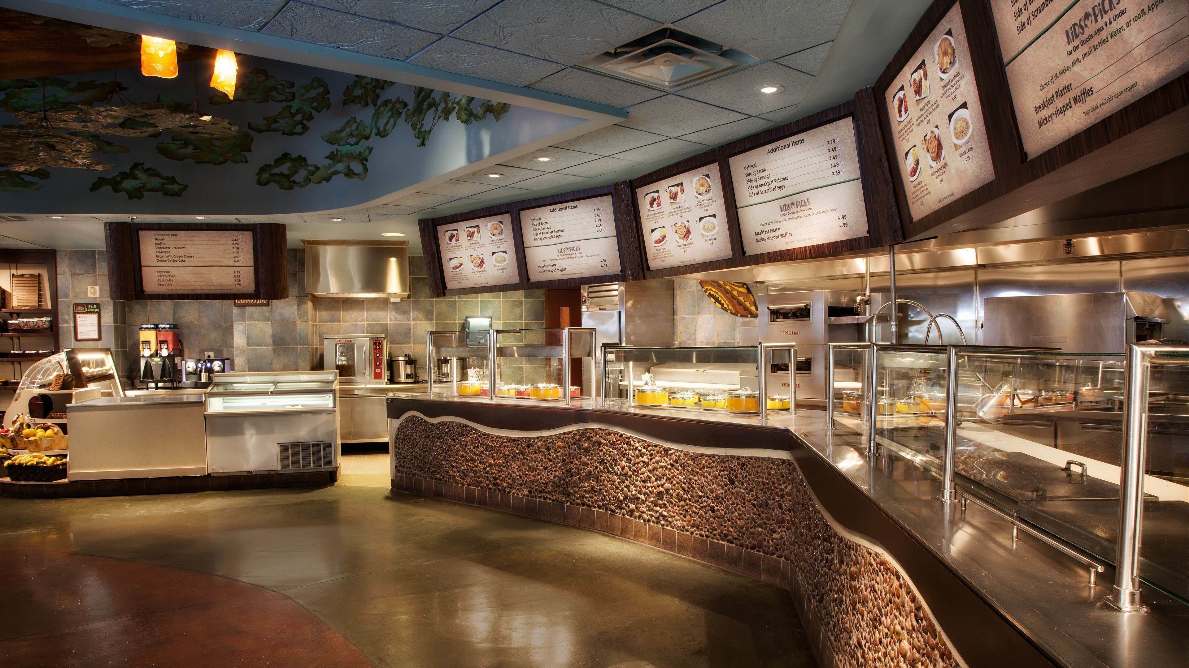 daily buffet breakfast for a fee