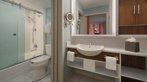 Preferred Pool View | Bathroom | Hair dryer, towels - Disney's Pop Century Resort (Lake Buena Vista)
